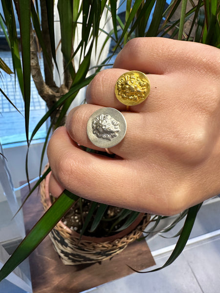 Cycladic Big Lion Ring