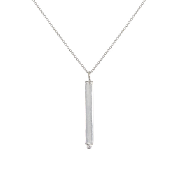Simplicity Line Zircon Necklace
