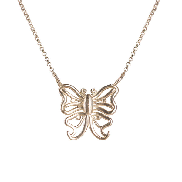 Butterfly Curve Chain Necklace