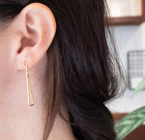 Bauhaus Right Triangle Stud Earrings