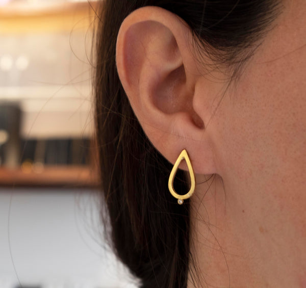 Simplicity Drop Zircon Stud Earrings