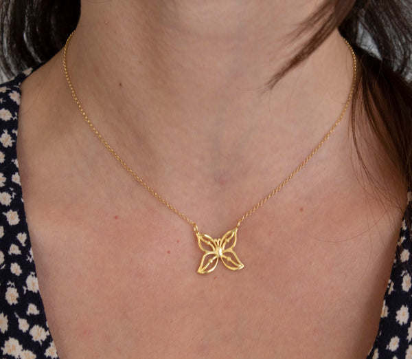 Butterfly Edgy Chain Necklace