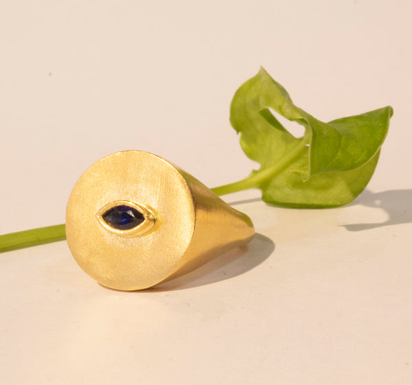 Marquise Statement Evil Eye Ring