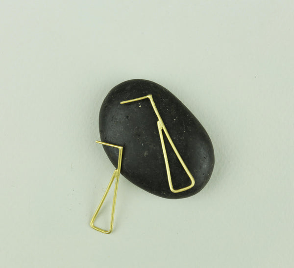 Bauhaus Right Triangle Stud Earrings