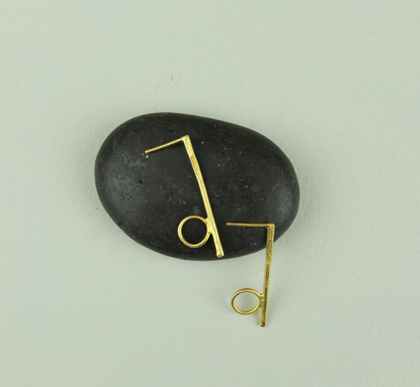 Bauhaus Circle Stud Earrings