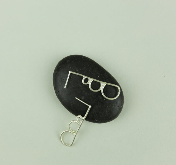 Bauhaus Triple Circle Stud Earrings