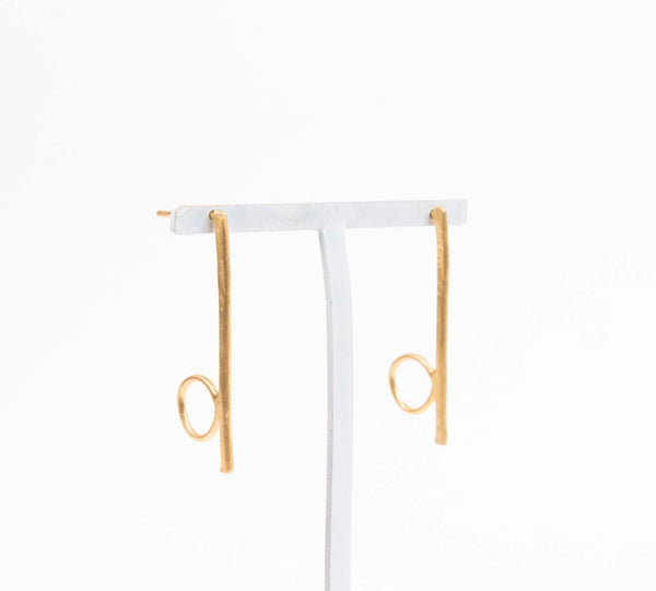 Bauhaus Circle Stud Earrings
