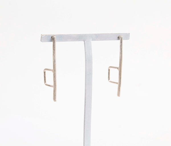 Bauhaus Rectangle Stud Earrings