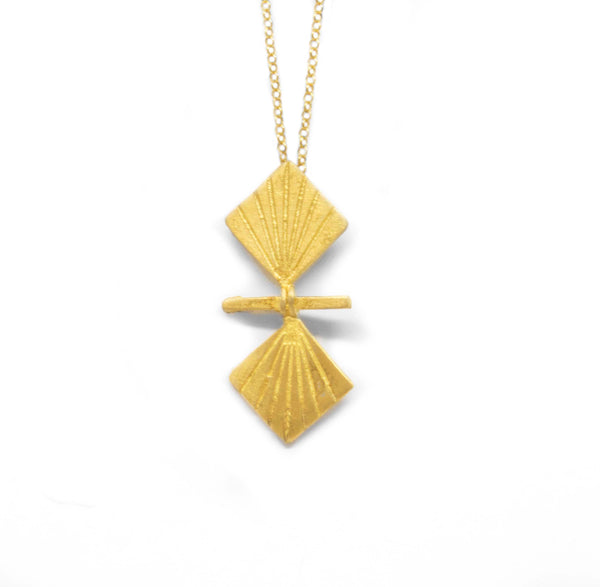 epixruso idiaitero minimal geometriko kolie me alisida