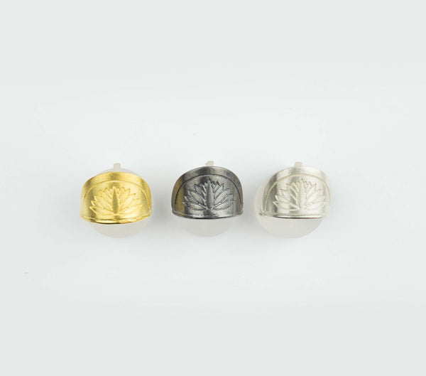 Retro Lotus Semi-Circle Ring