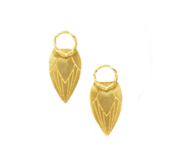 Retro Lotus Circle with a Tulip Earrings
