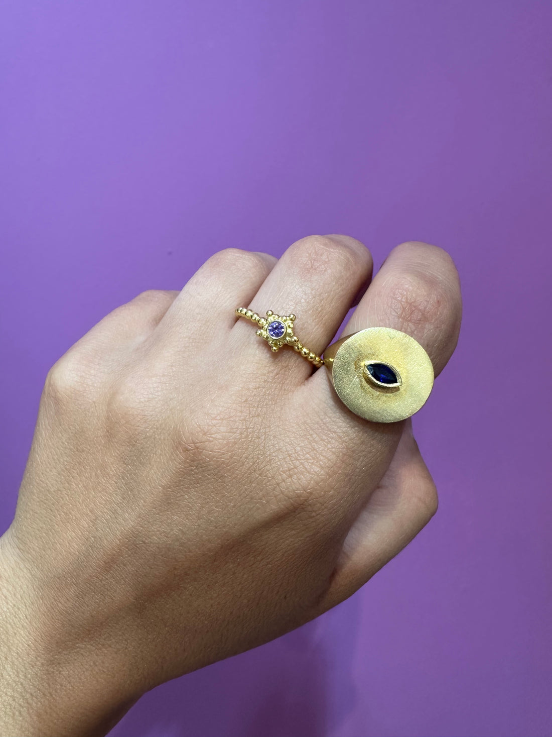 Violet Star Ring