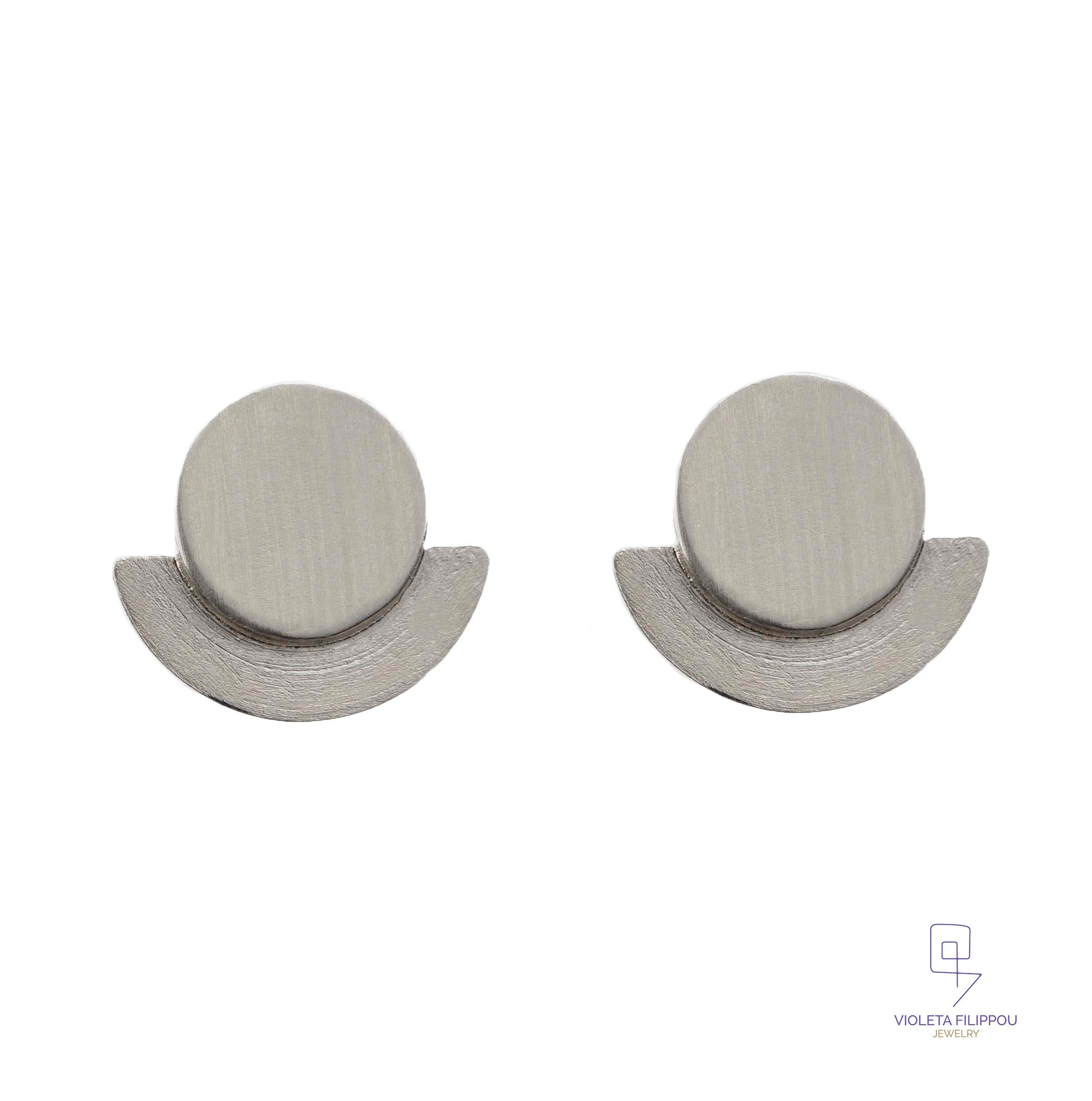 Cycladic Circle Minimal Earrings