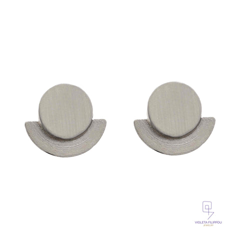 Cycladic Circle Minimal Earrings