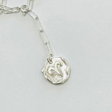 Κολιέ Τετράγωνη αλυσίδα με το ζώδιο του Κριού 