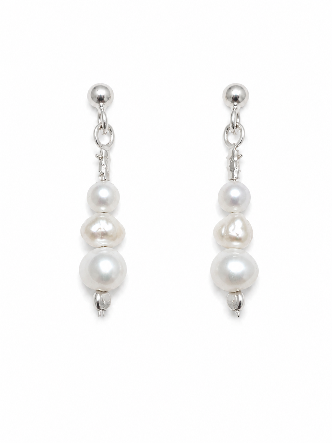 Pearl Trinity Earrings