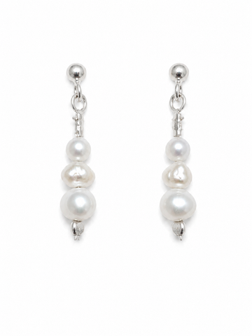 Pearl Trinity Earrings
