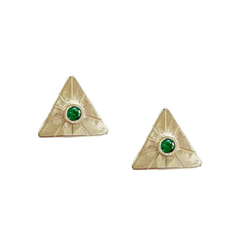 Essence Triangle Zircon Earrings