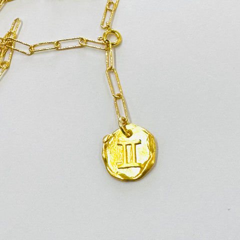 Gemini Zodiac  Bold Necklace