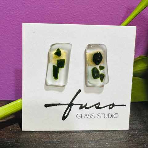 Sparkly Green Earrings