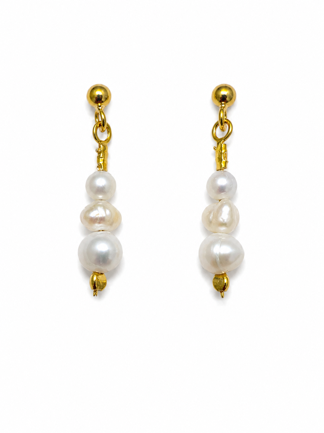 Pearl Trinity Earrings