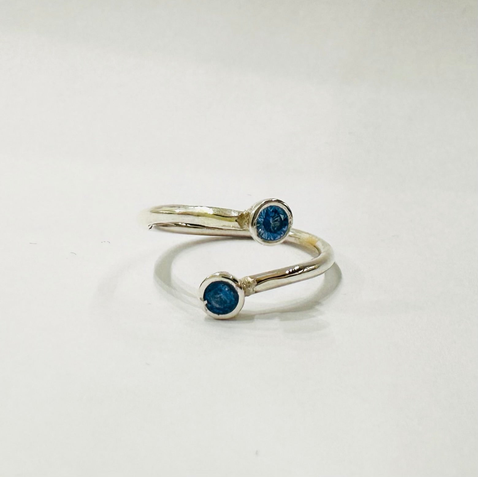 Simplicity Open Ring with Zircon stones