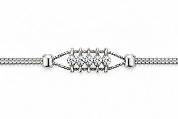 Minimal Five Stones Bracelet