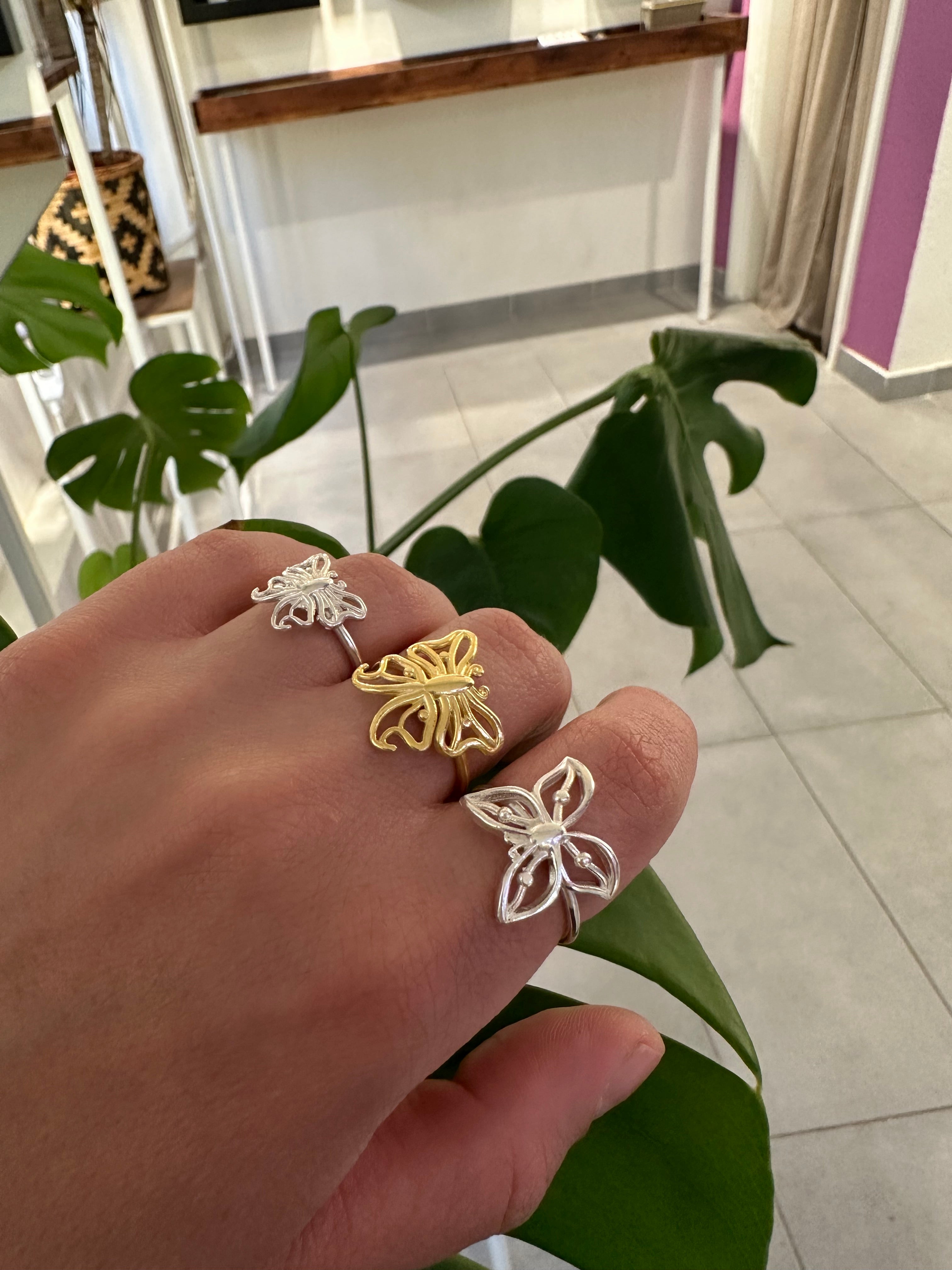 Butterfly Small Curved Ring