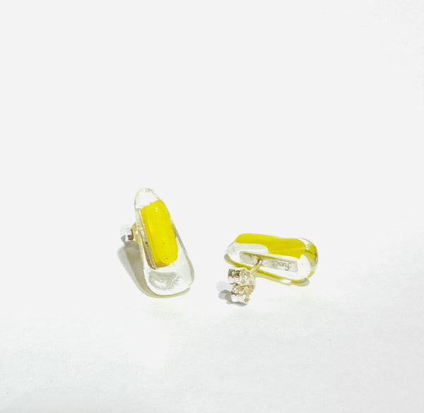 Yellow Line Earrings