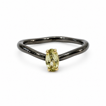 Solitaire Light Green Marquise Tourmaline