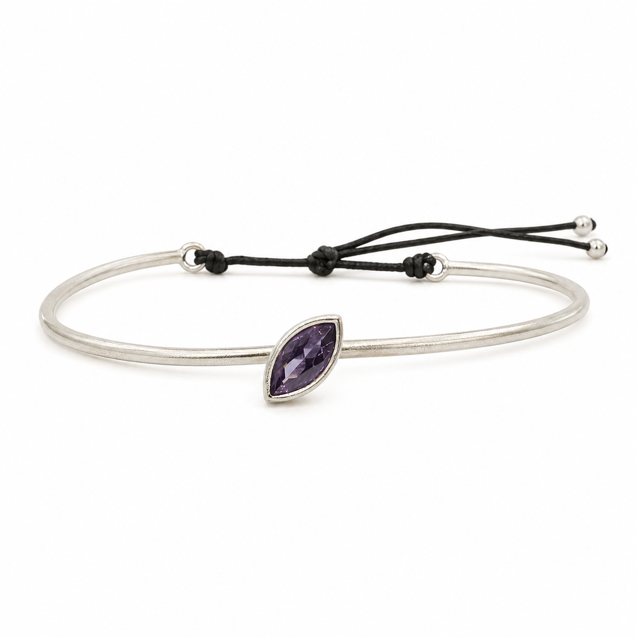 The Marquise Violet Bangle