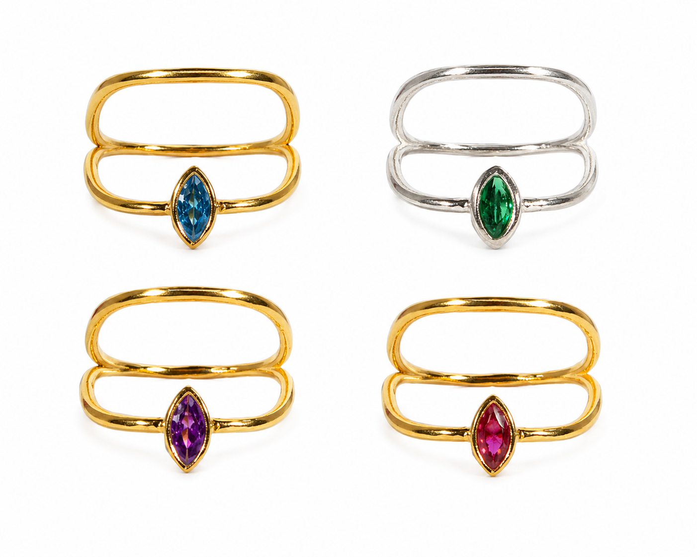 Marquise Double Ring