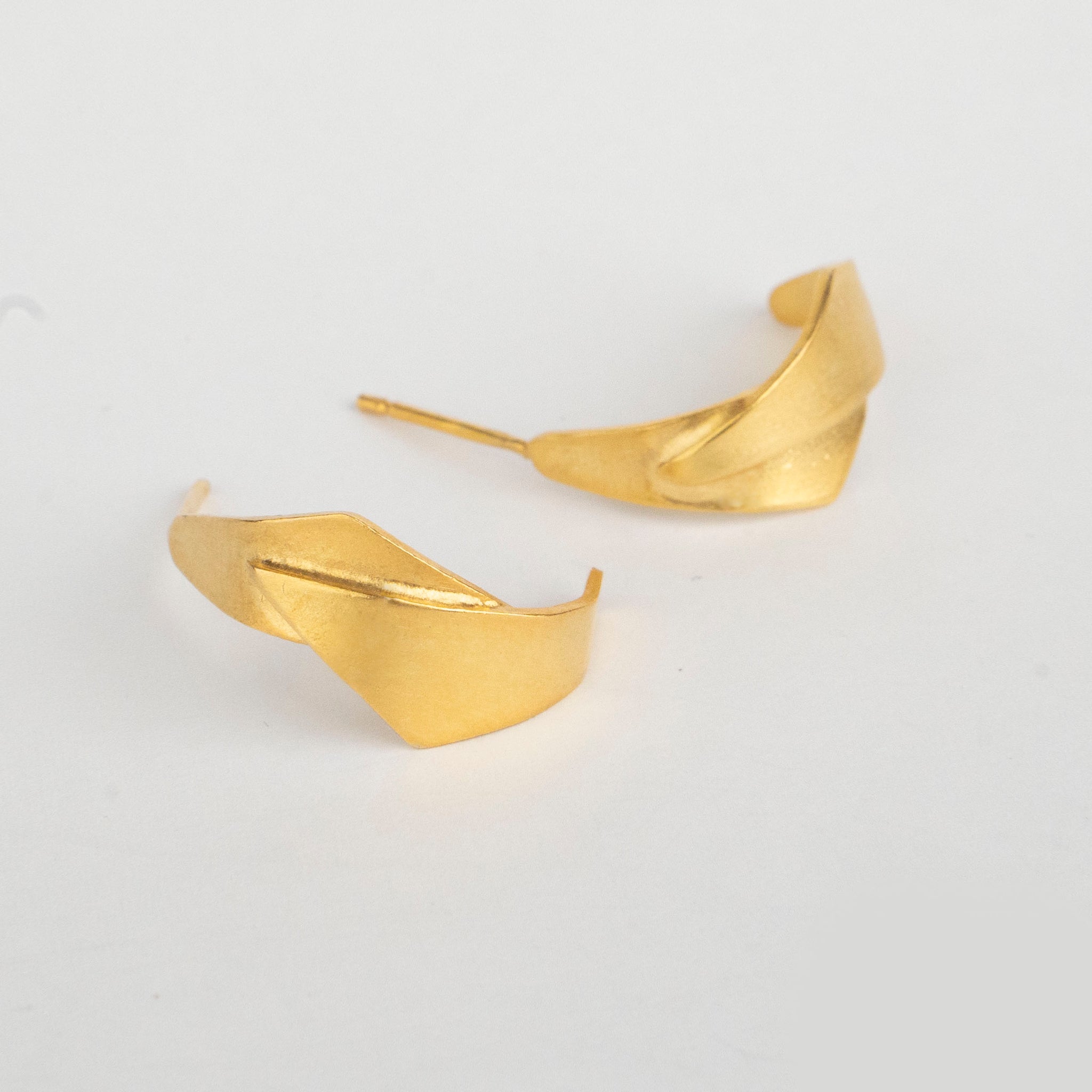 Cycladic Edgy Hoops Earrings