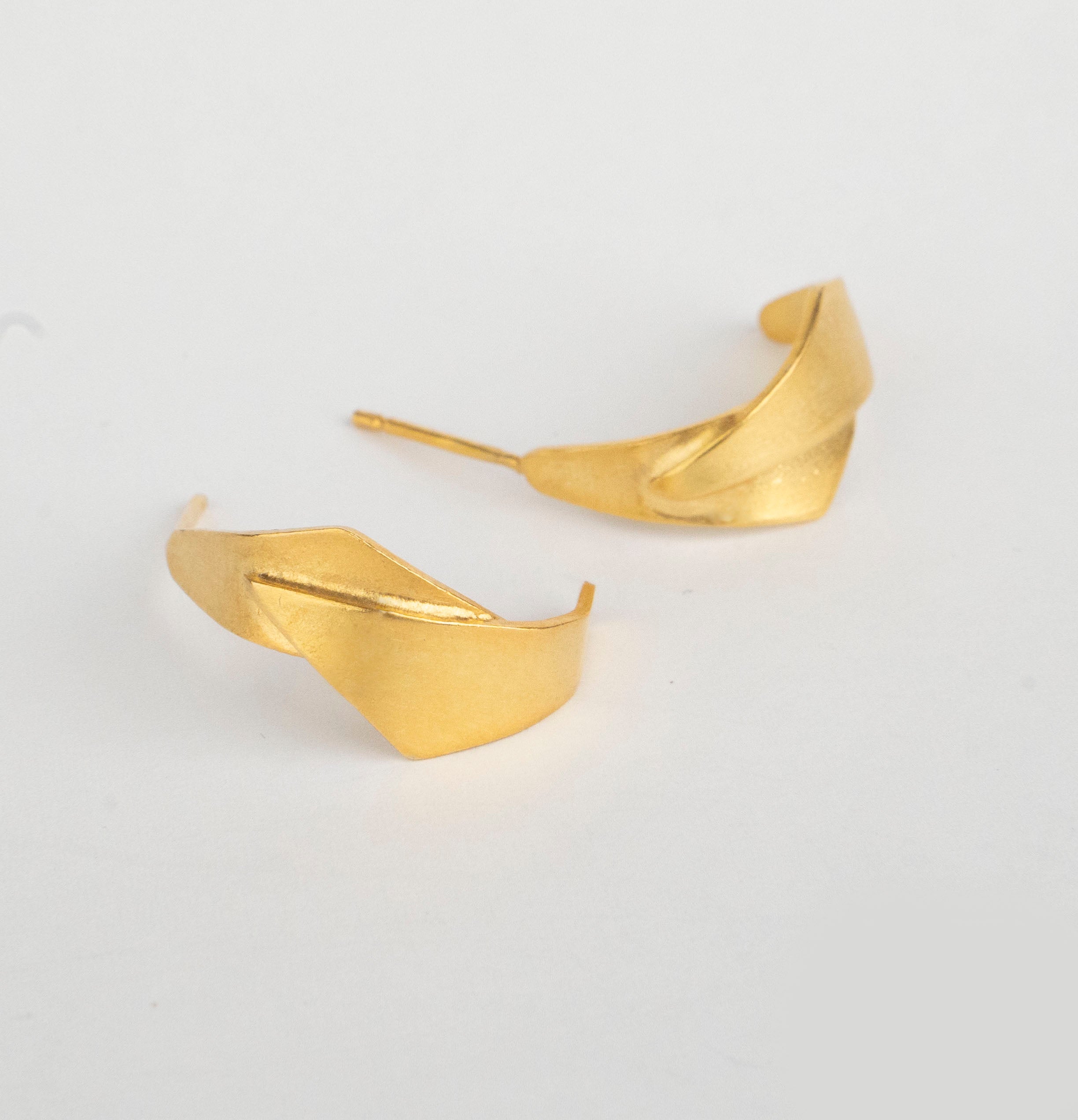 Cycladic Edgy Hoops Earrings