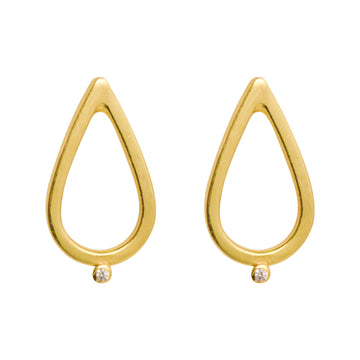 Simplicity Drop Zircon Stud Earrings