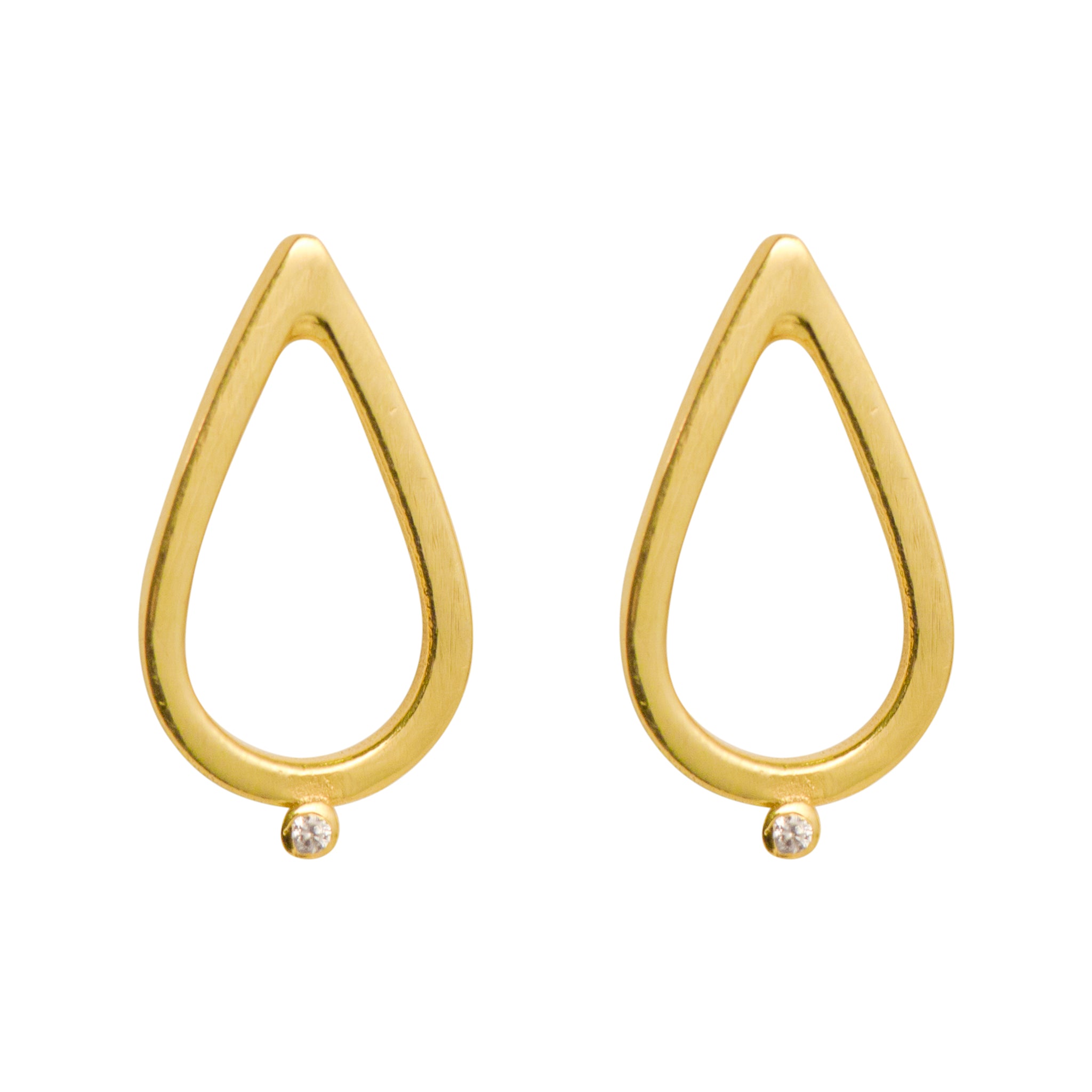Simplicity Drop Zircon Stud Earrings