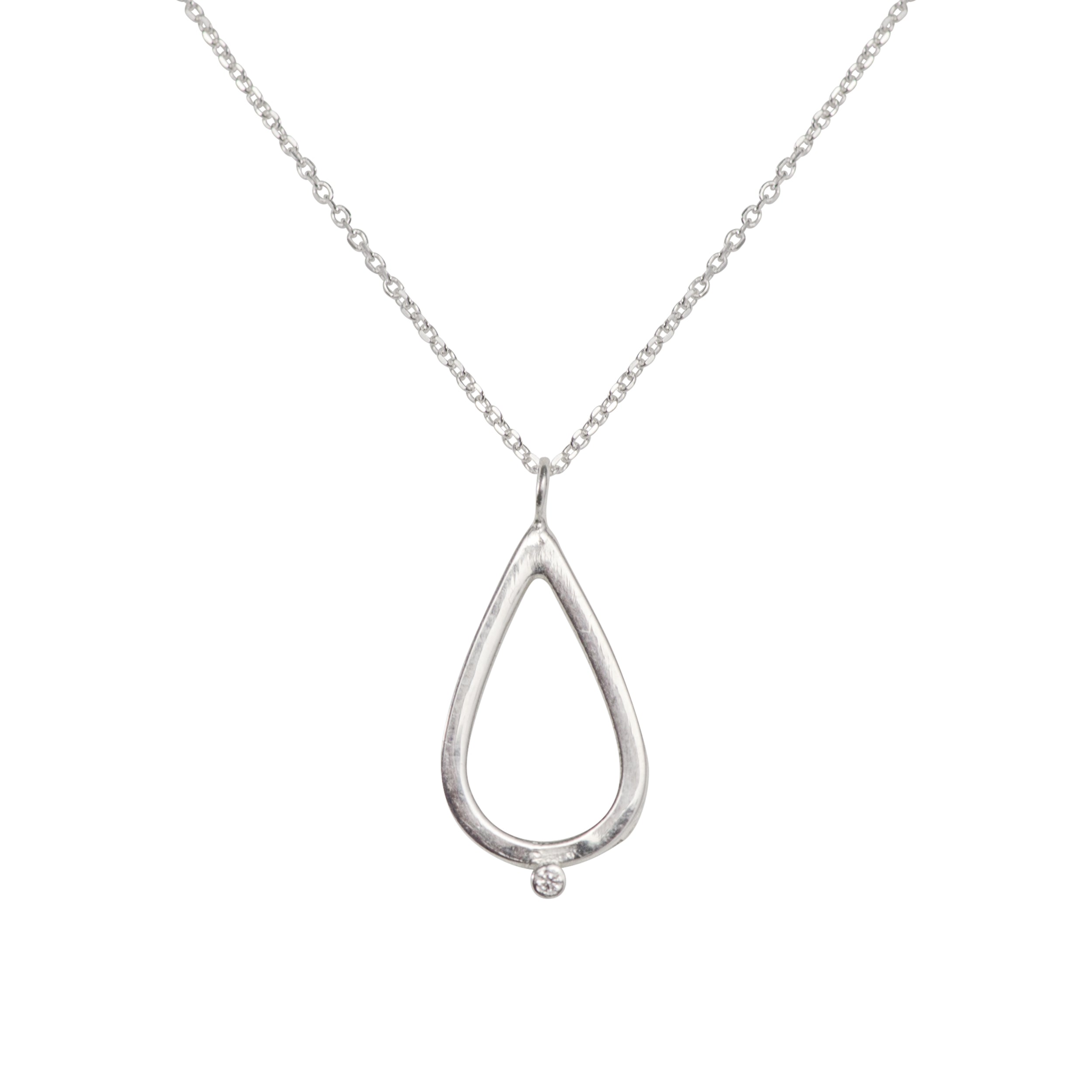 Κολιέ Simplicity Σταγόνα με ζιργκόν