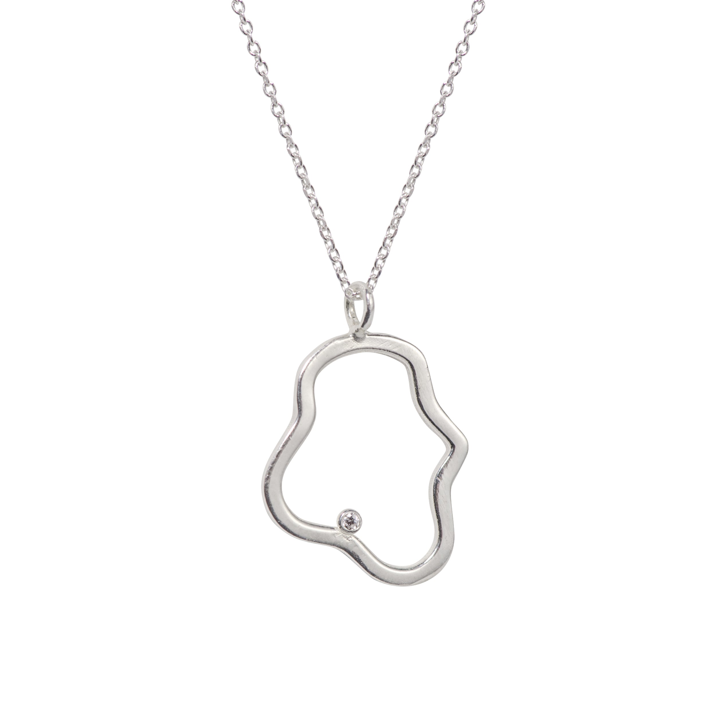 Simplicity Cloud Zircon Necklace