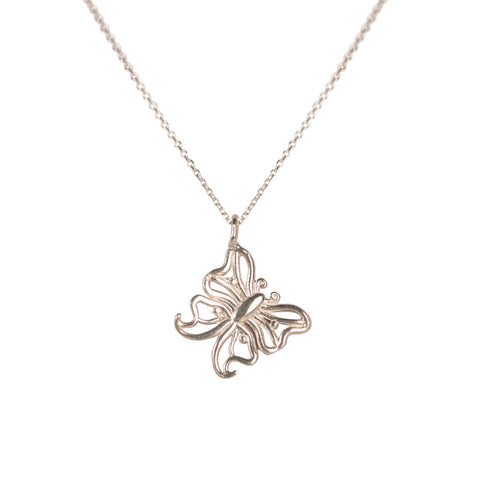 Butterfly Small Curved Chain Necklace