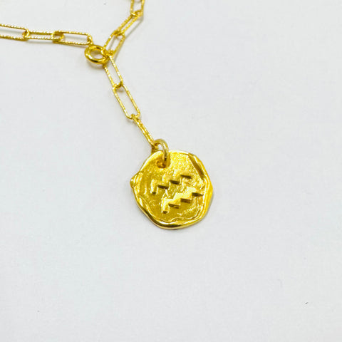 Aquarius Zodiac Bold Necklace