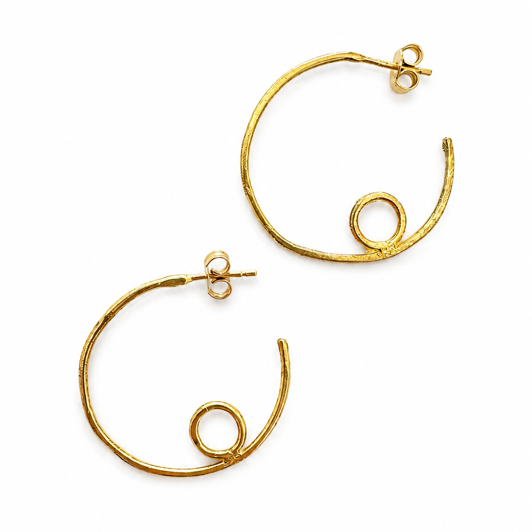 Bauhaus Circle Hoops Earrings