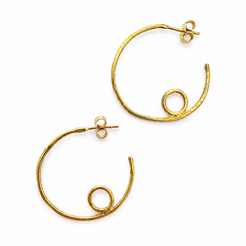 Bauhaus Circle Hoops Earrings