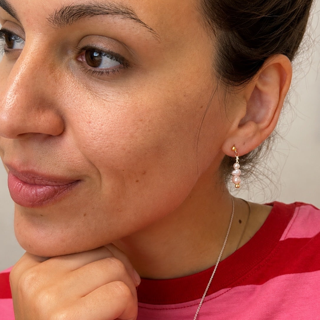Pearl Trinity Earrings