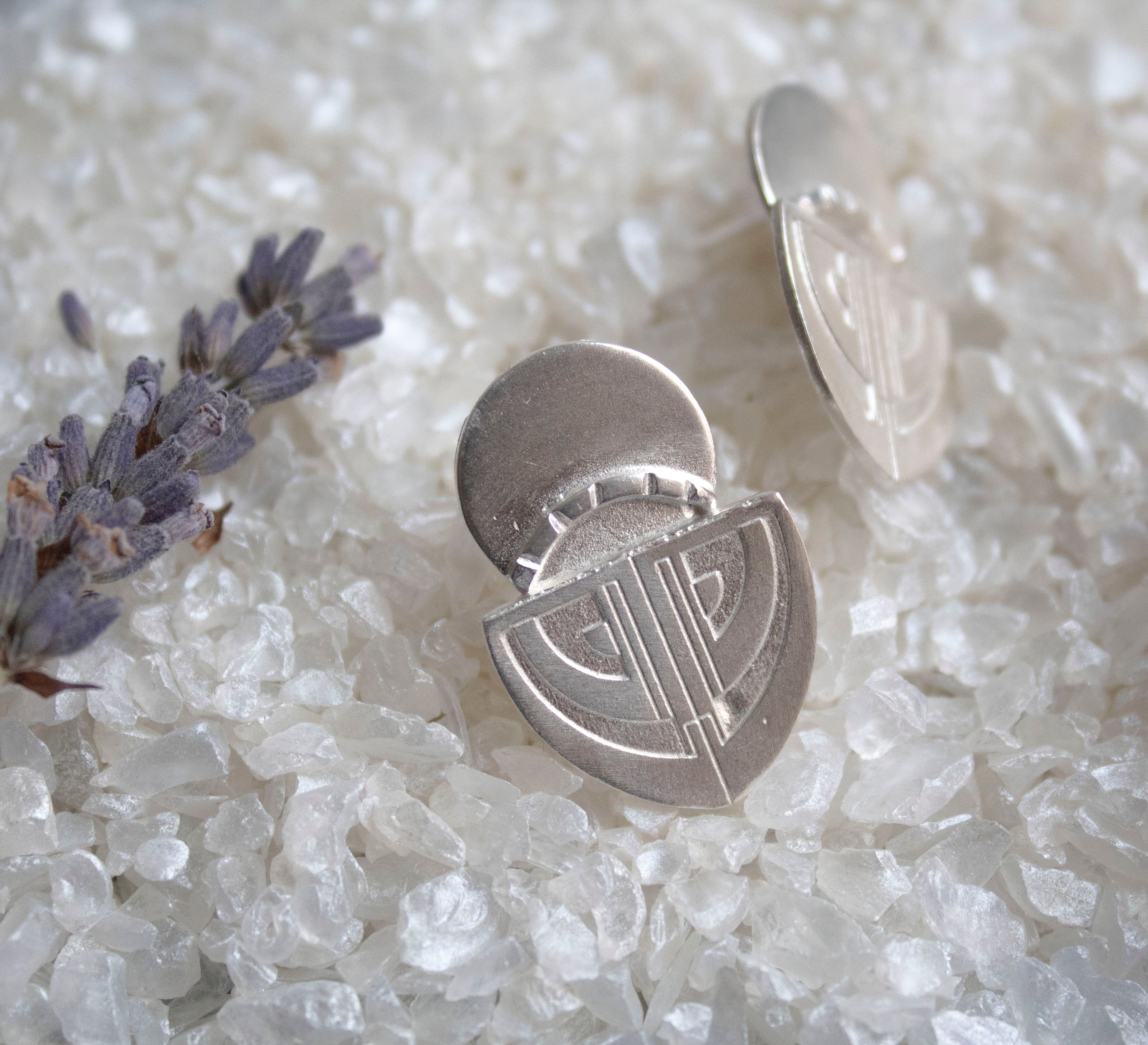 Art Deco Vintage Shape Stud Earrings