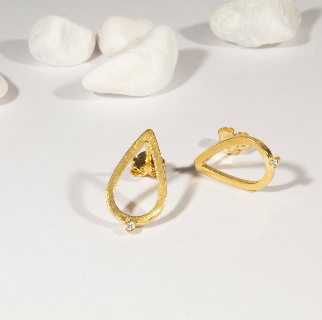 Simplicity Drop Zircon Stud Earrings