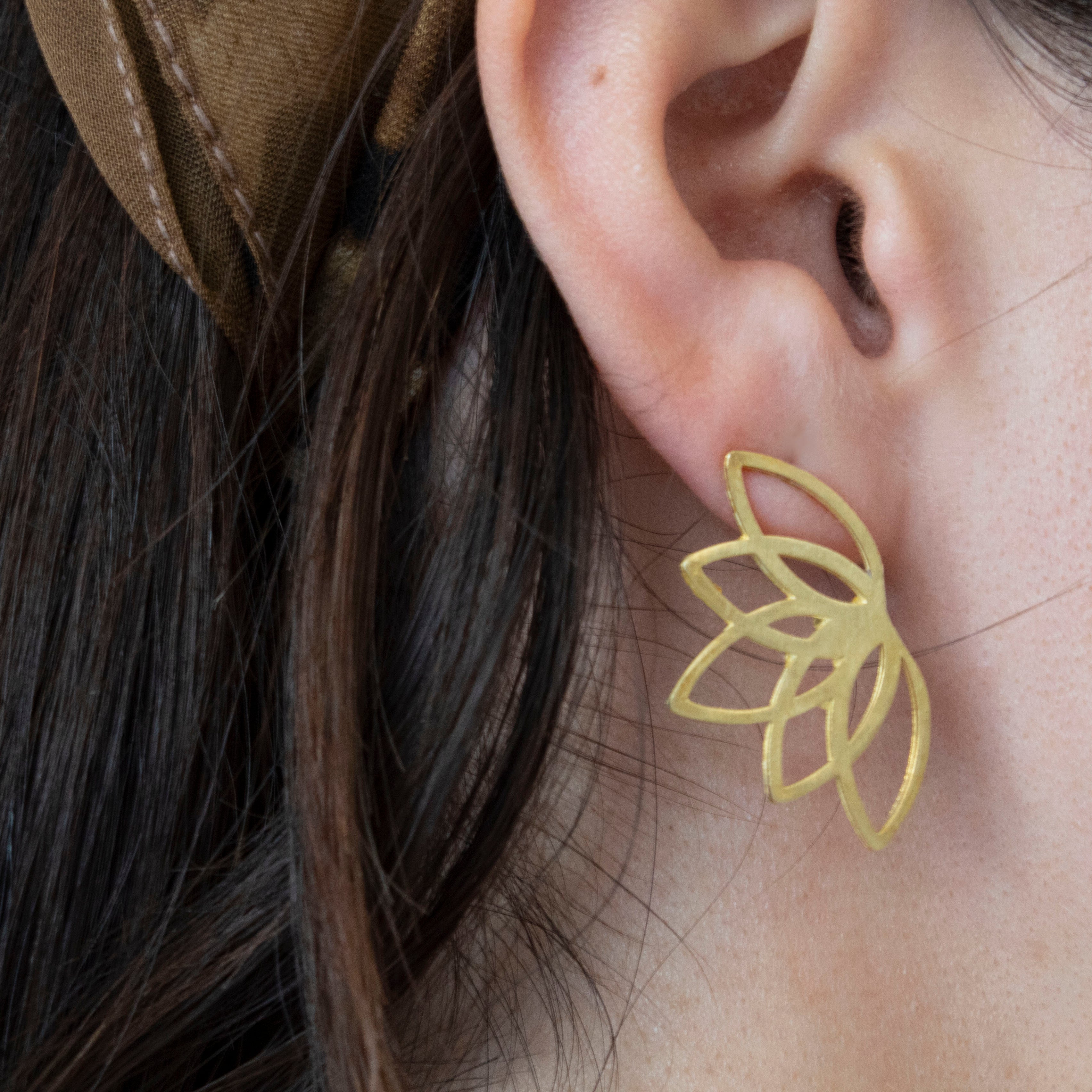 lotus earrings