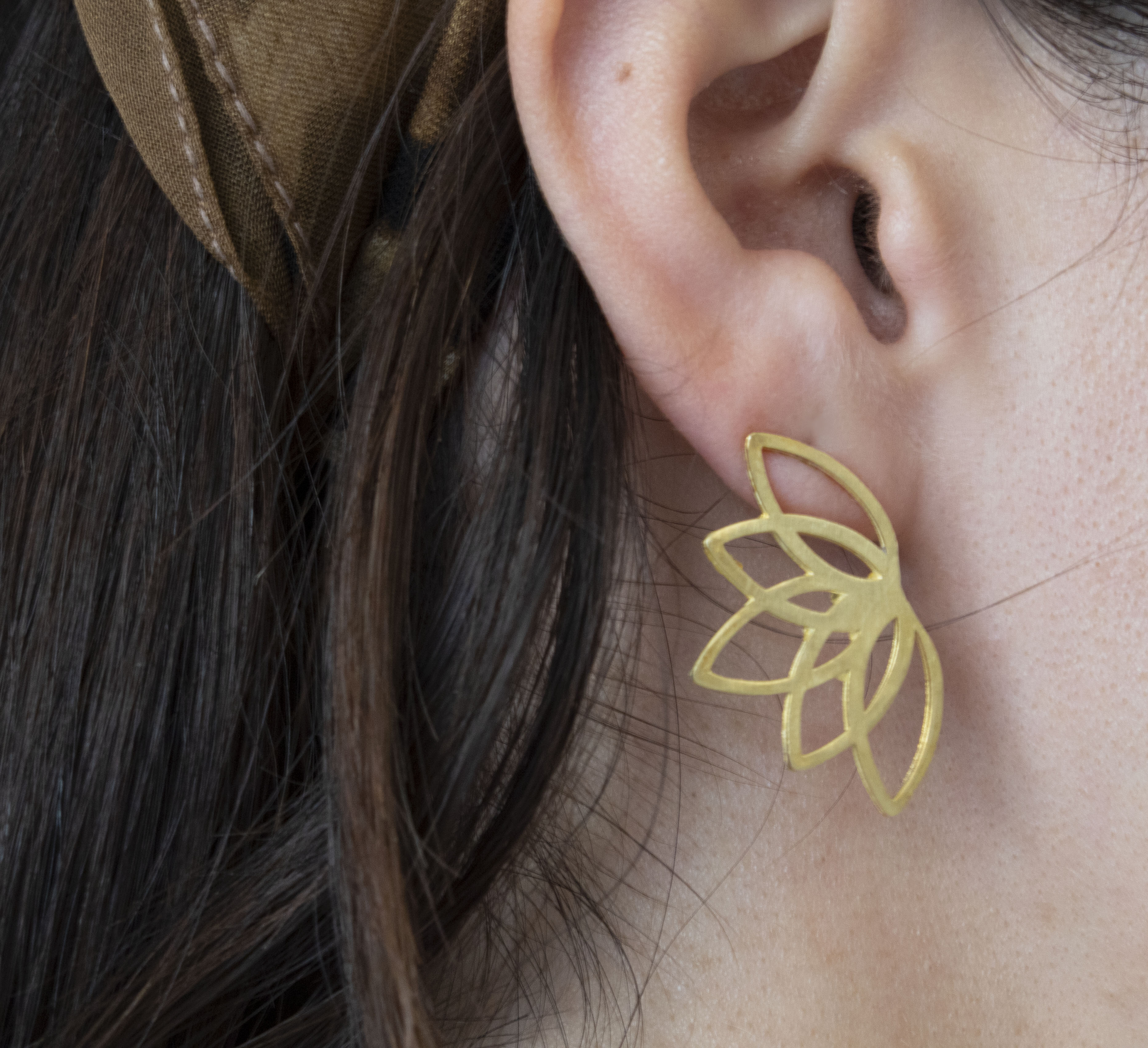 lotus earrings