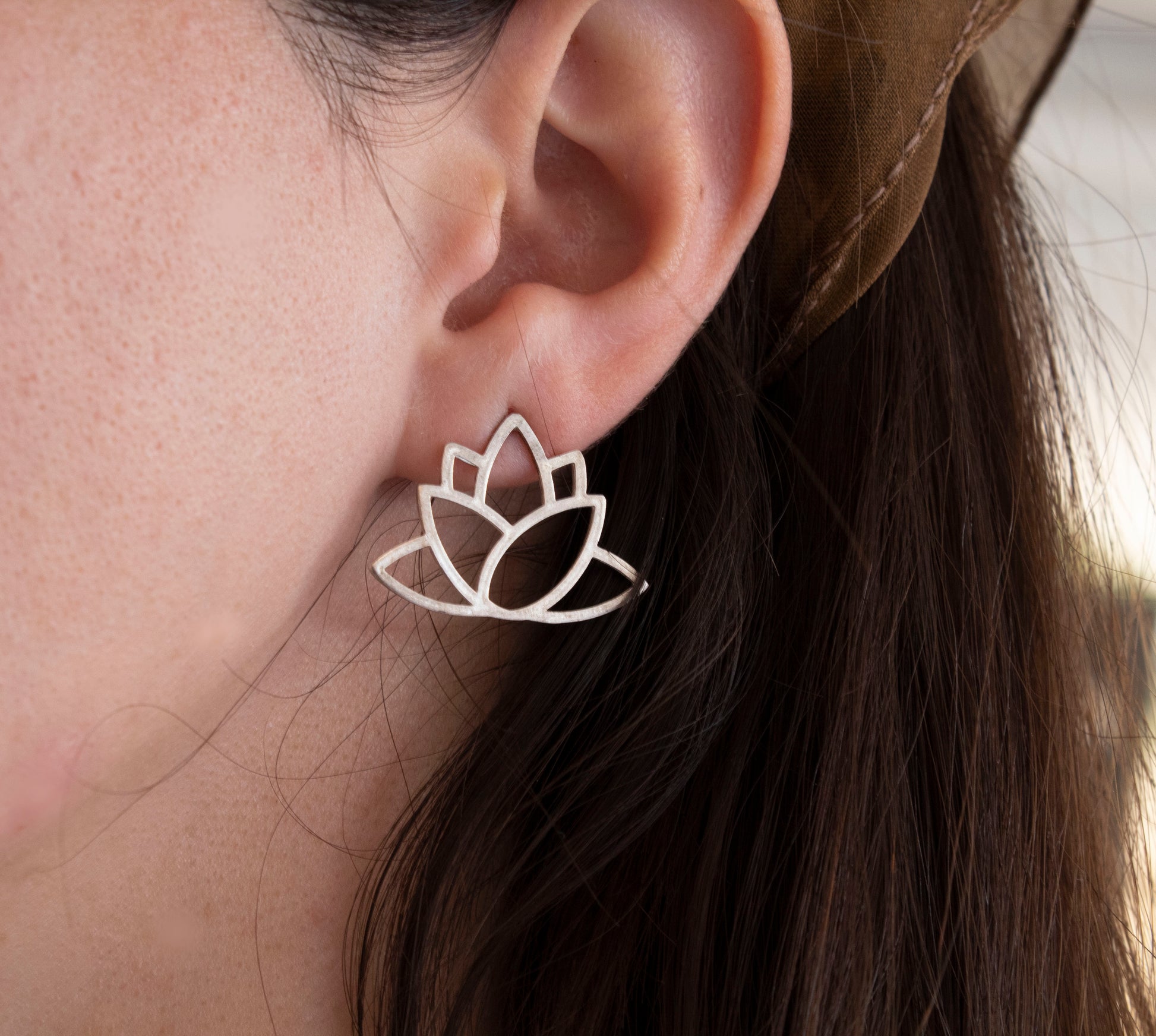 lotus earrings