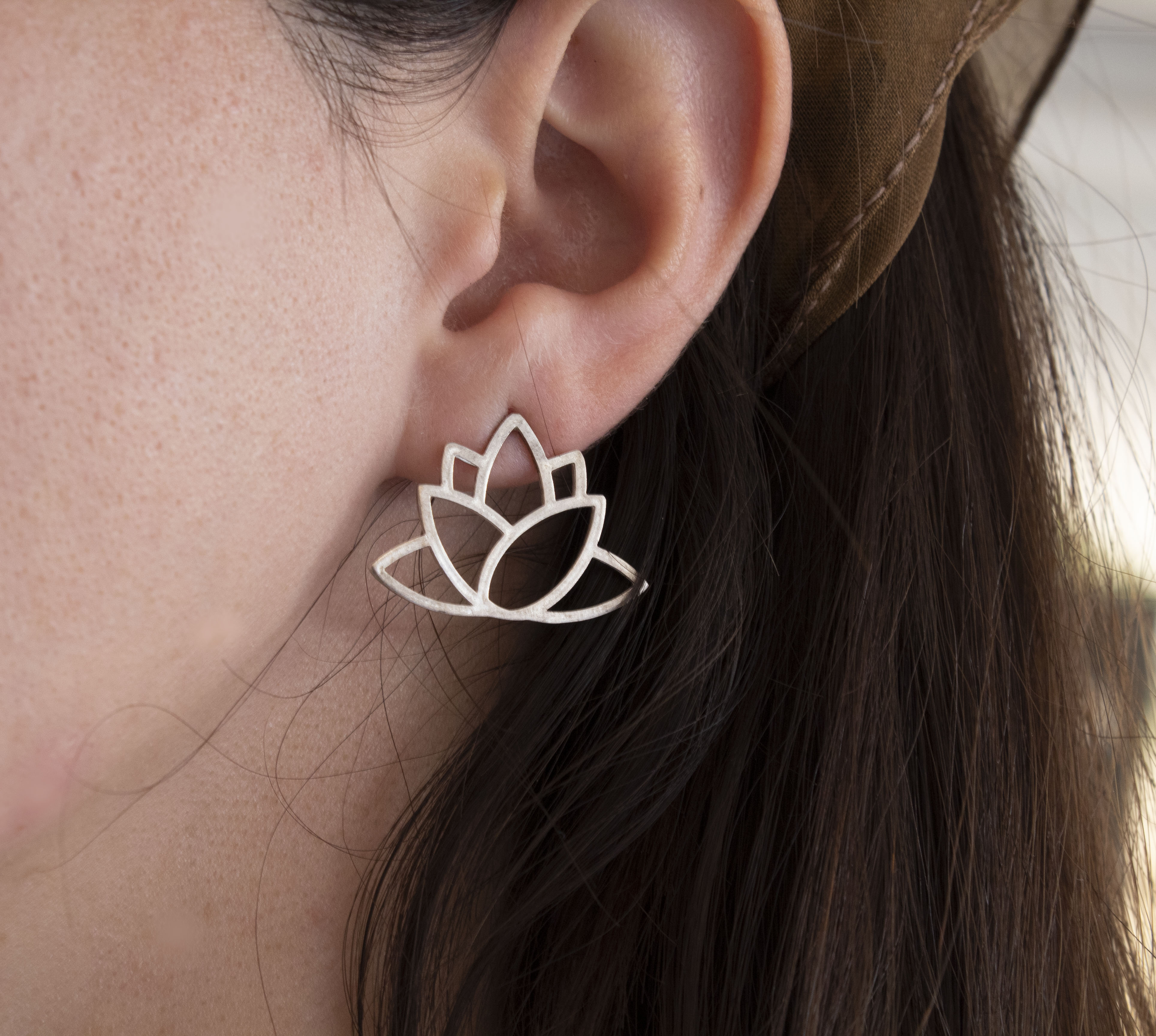 lotus earrings
