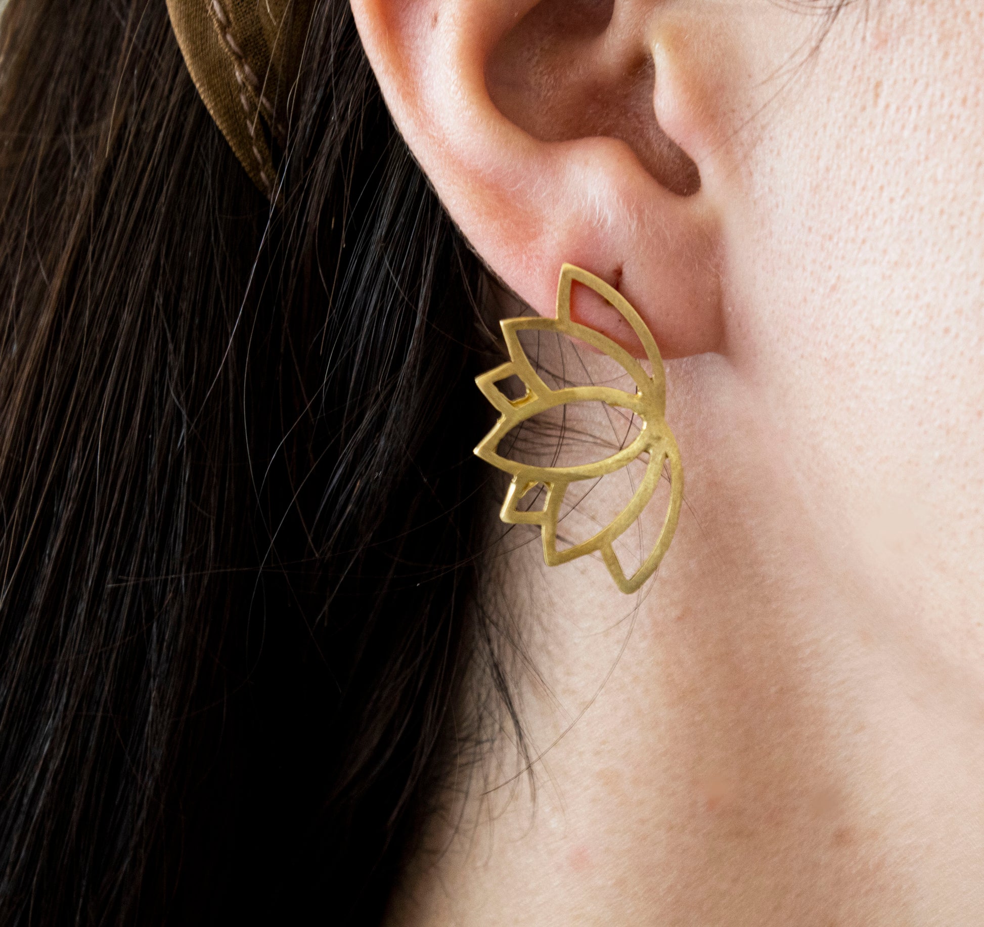 lotus earrings
